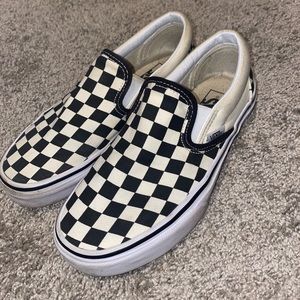 Classic Checkerboard Slip On Vans